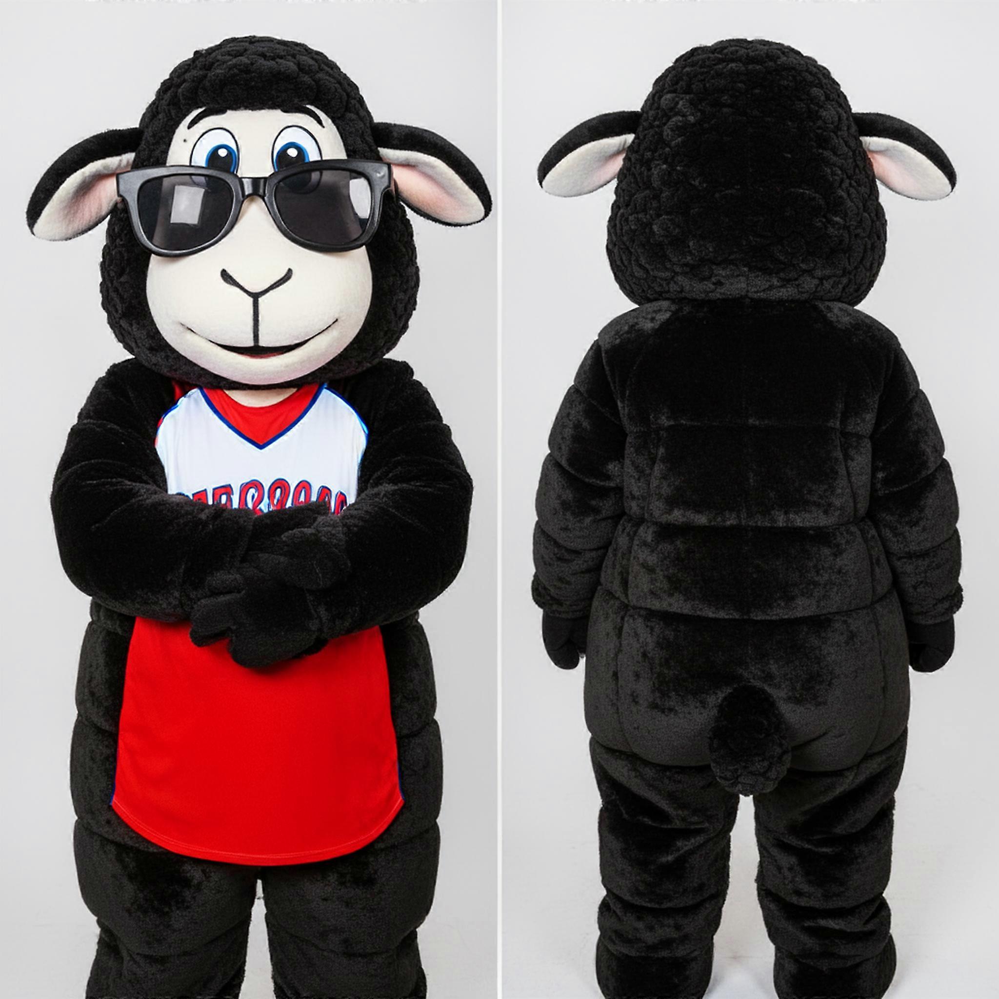 MASTICOT Velvet Black Sheep Mascot