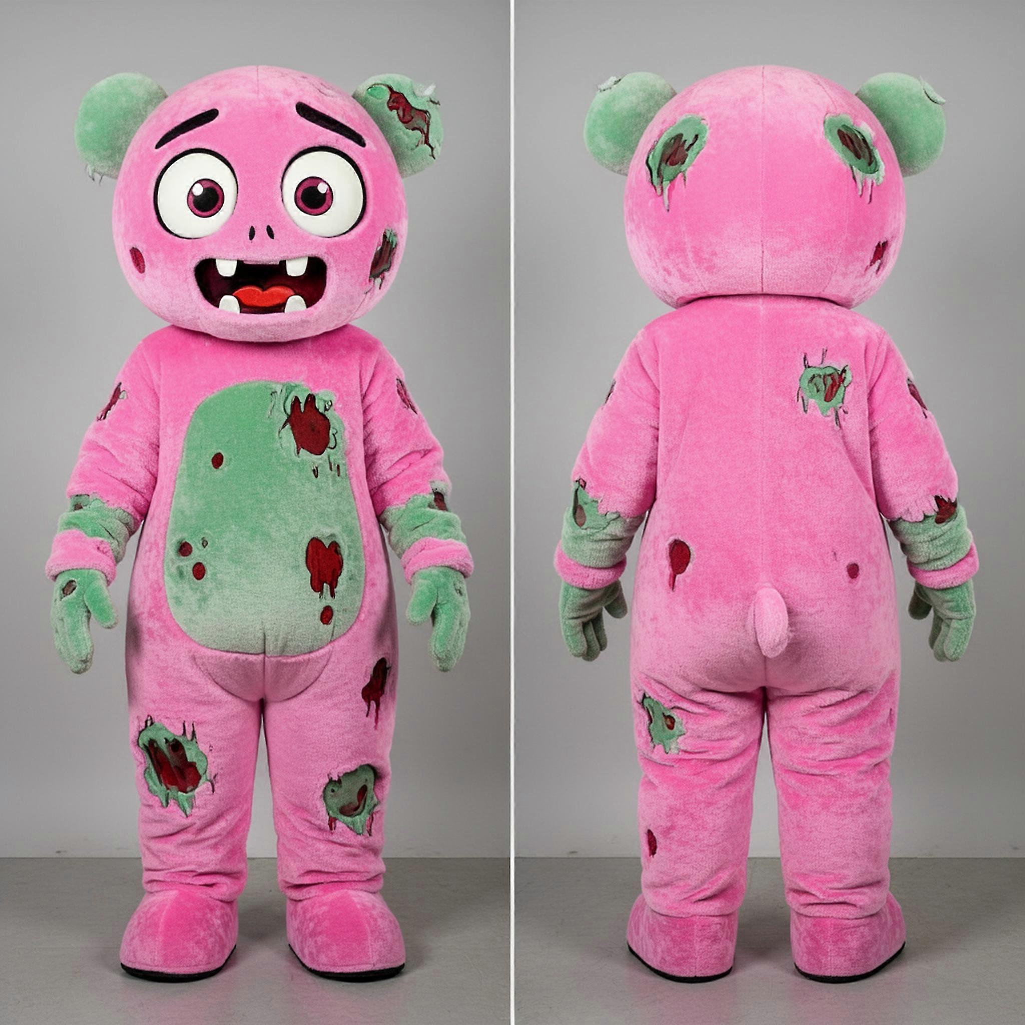 MASTICOT Pink Padded Zombie Mascot