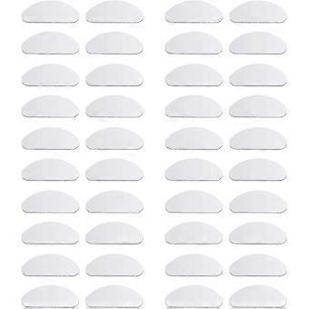 20 Pairs Silicone Nose Pad Covers Transparent Silicone Glasses Nose Cushion Piece Soft Eyeglasses Anti-slip Nosepads