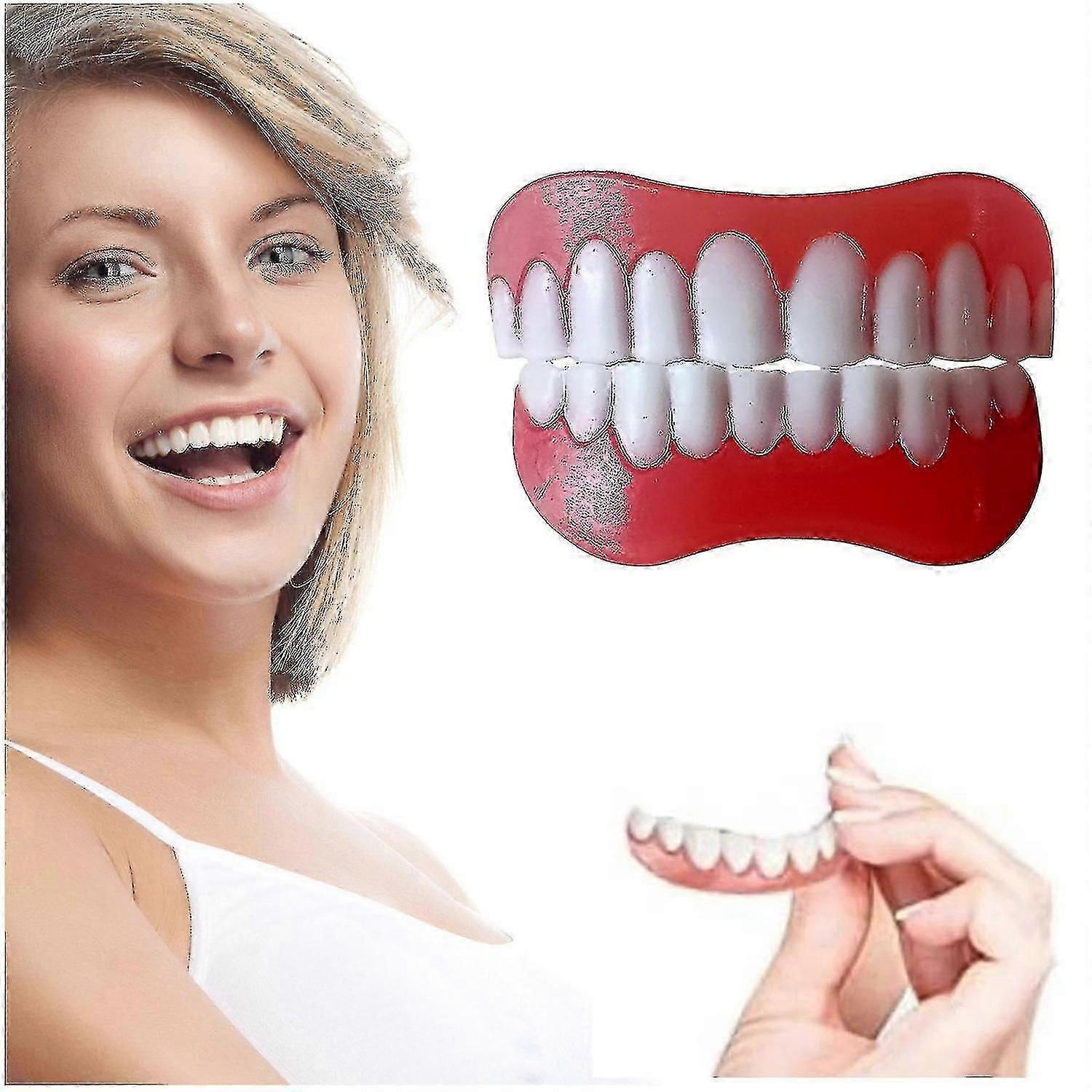 Makeup Dentures Artificial Cosmetic Teeth Covering False Veneers Tooth Set