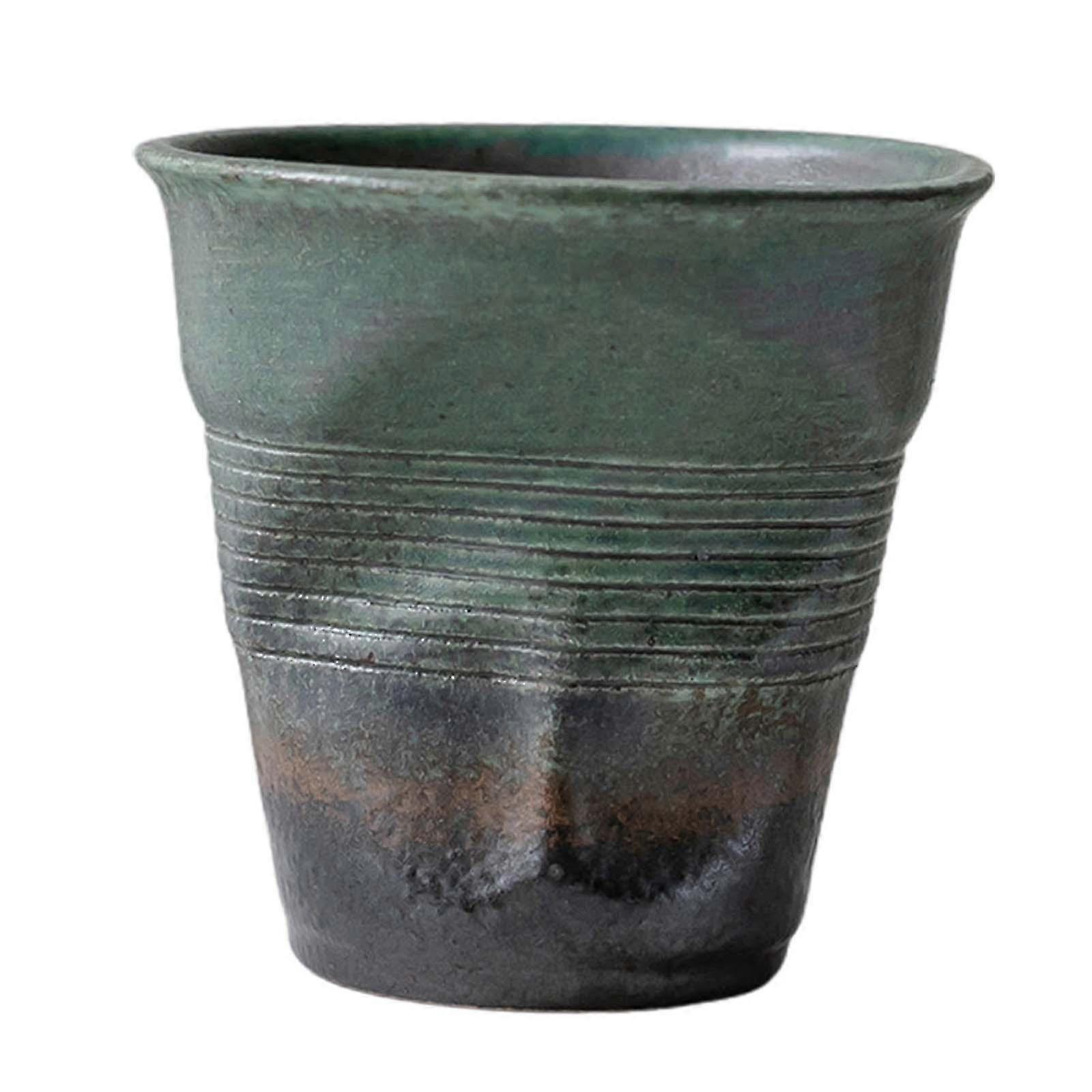 Irregular Gradient Ceramic Latte Cup