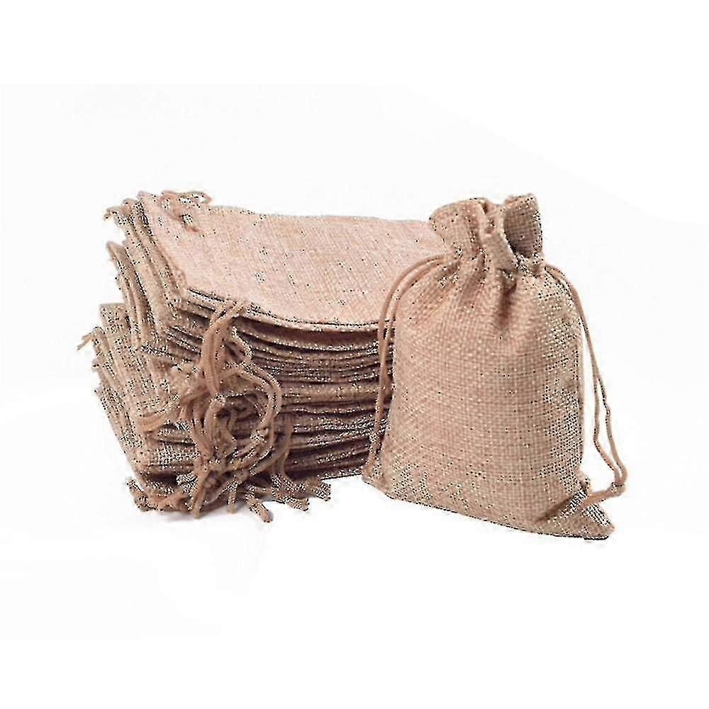 Burlap Drawstring Bag Drawstring Linen Drawstring Pocket Packaging Gift Storage Bag
