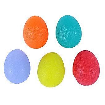 Hand Therapy Grip Balls Silicone for Stress Relief 5Pcs Colored Set