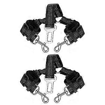 Dog Seat Belt Harness for Car,Adjustable Nylon Pet Seatbelt,Elastic Nylon Dog Car Seat Belt,Attach to Seatbelt Clip