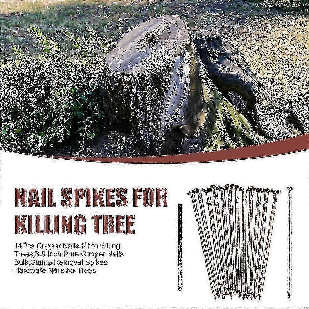 3.5 Inch Copper Nail compatible with Tree Stump Root Removal