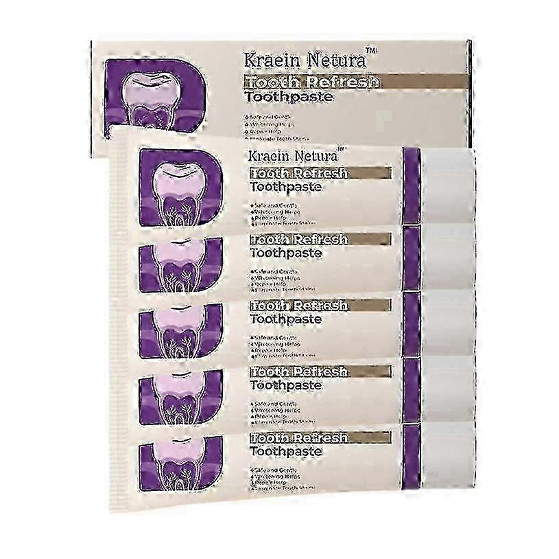 1 to 5 Pieces Natural Breath Refreshing Toothpaste, Hydroxyapatite Toothpaste Designed for Sensitive Teeth_MocSJC
