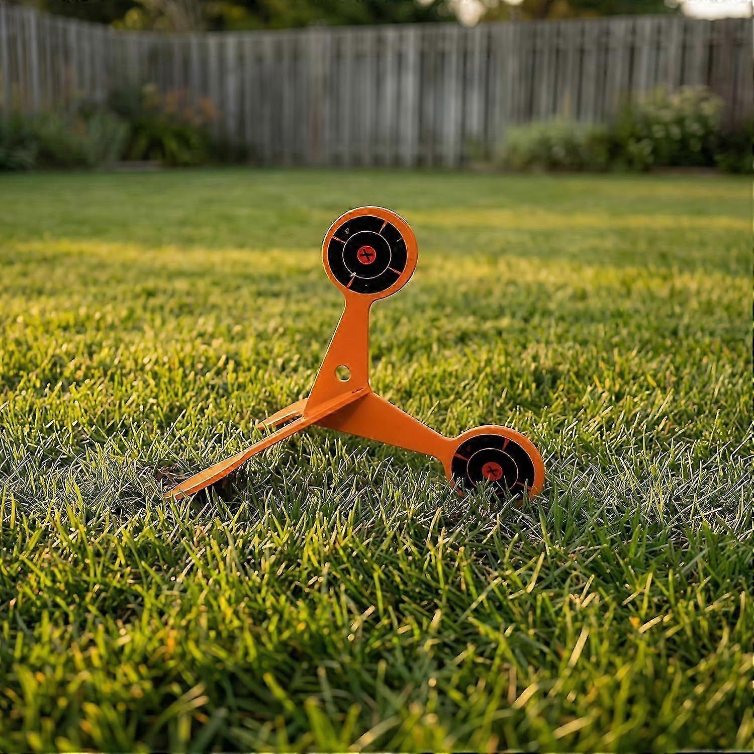Gravity-Reset Spinning Shooting Target