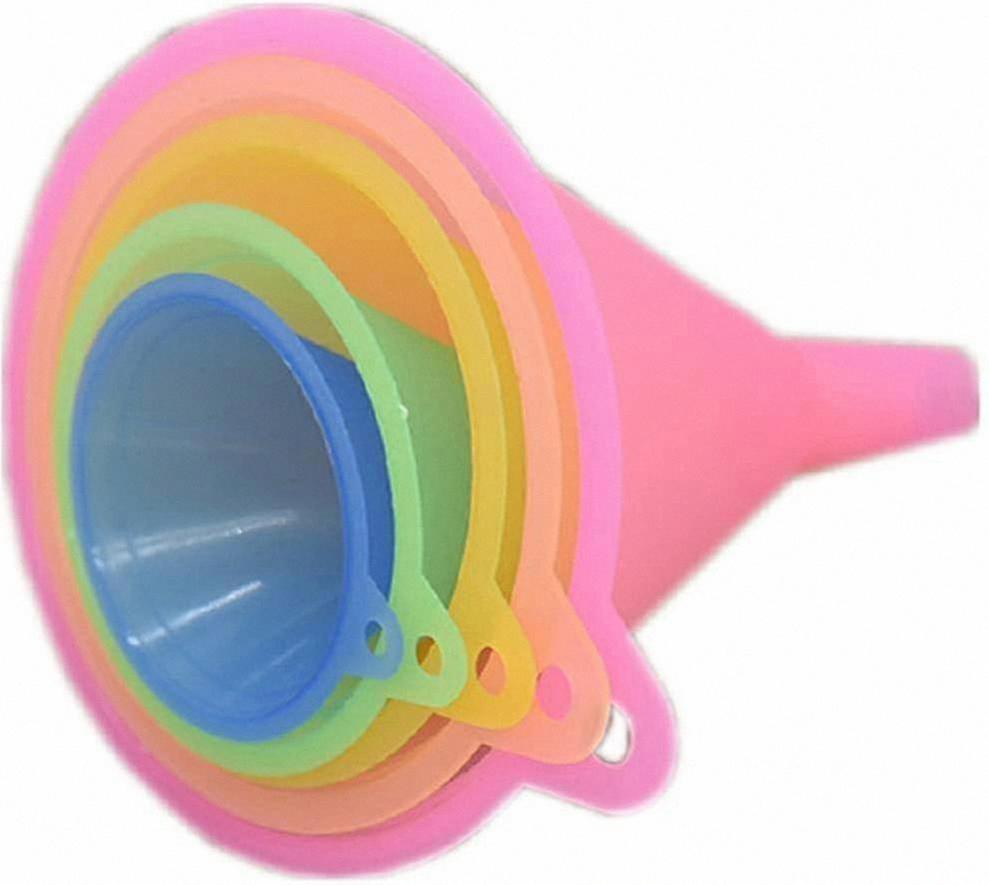 Rainbow Cooking Funnel Set - 5 Pieces compatible with Kitchen Use