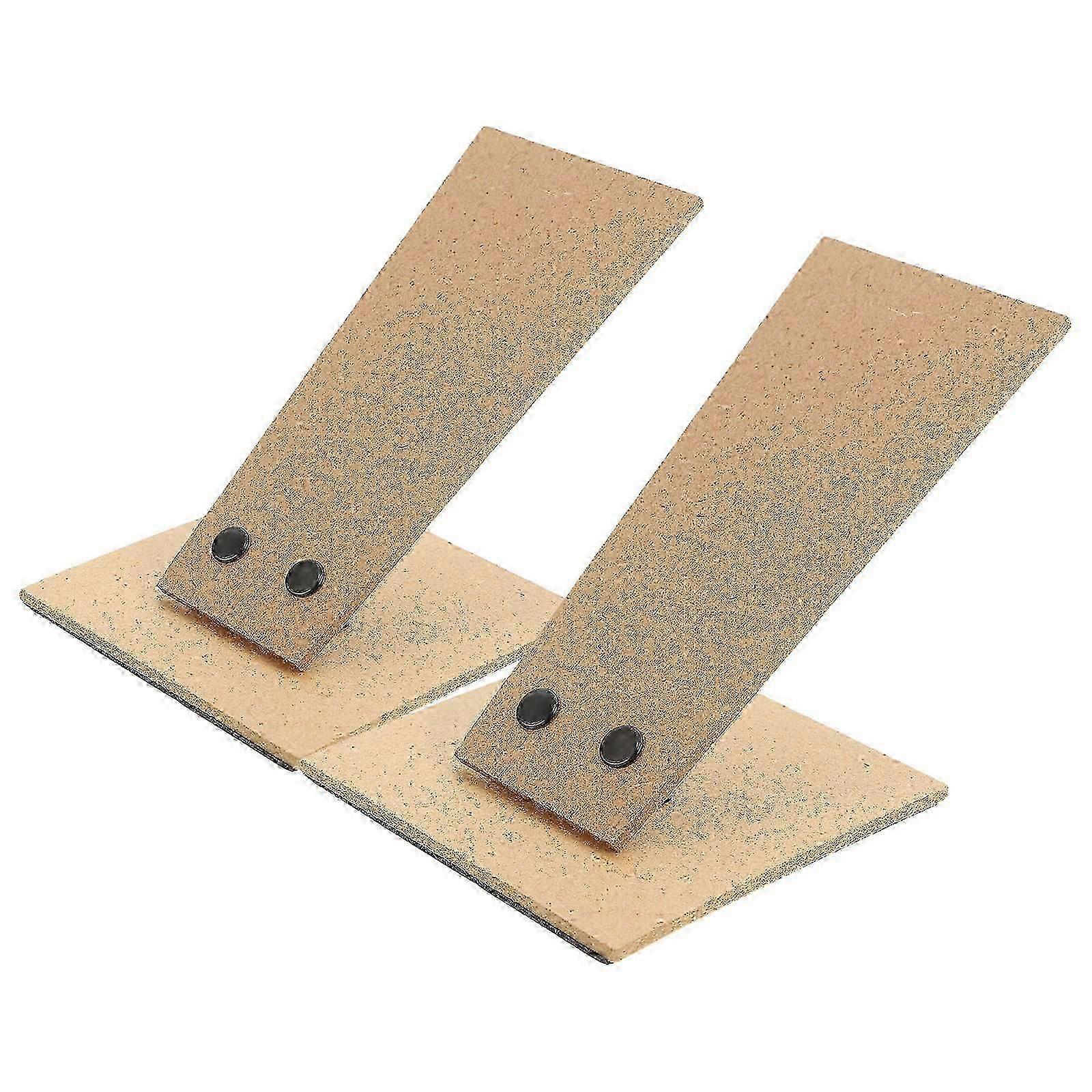 Self-Adhesive Easel Back Stand for Picture Frames, 2-Pack Khaki Board, Foldable Display Support