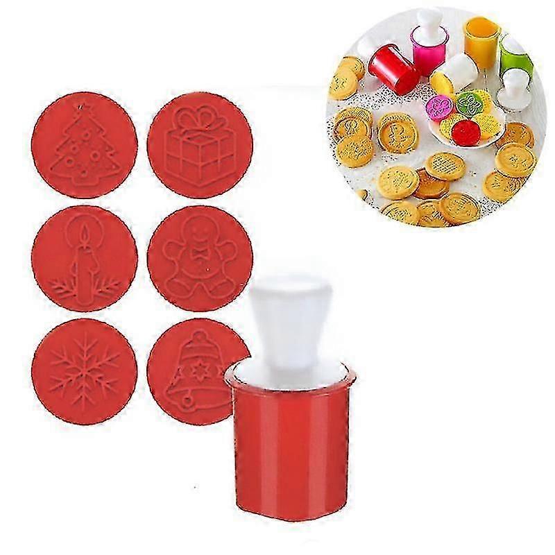 6-Piece Silicone Cookie Stamp Set