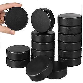 Black Foam Hockey Pucks for Ice Hockey Training 24Pcs Safe and Portable_Esz3