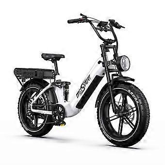 ONESPORT OT08 pro elektrische fiets 48V 500W 18A 45PK/H 190PK 20" brede banden Gemakkelijk te verplaatsen en te parkeren. Wit