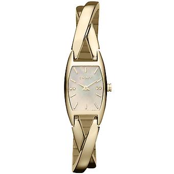 DKNY Crosby Quartz analoge Women's horloge met NY8680 vergulde RVS armband