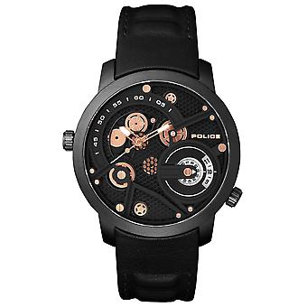 Politie horloges rebel horloge voor Analog Quartz Men met Cowhide Bracelet R1453313002