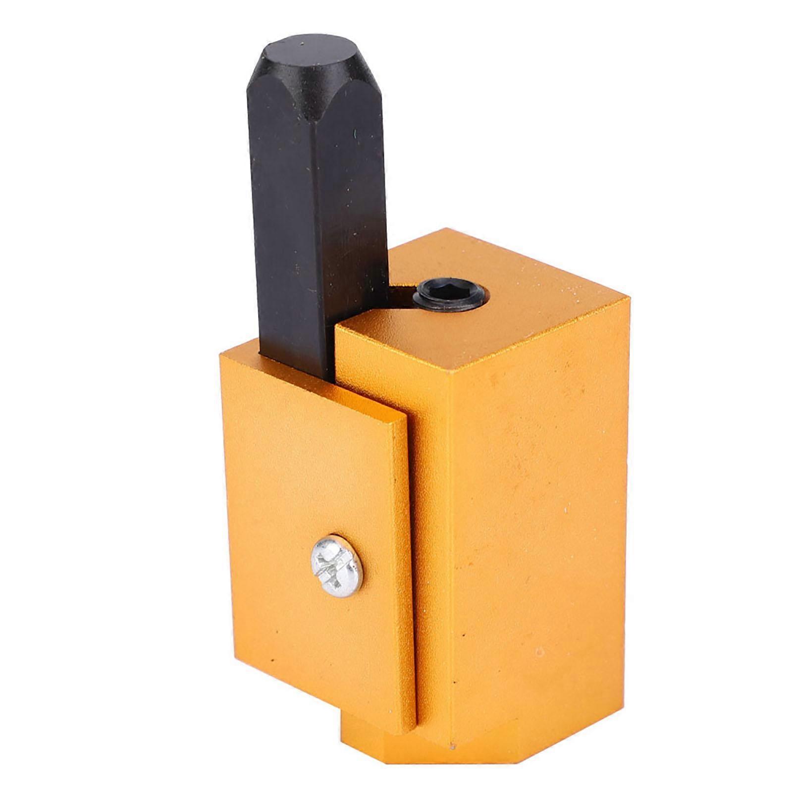 Aluminium Alloy Square Embedded Hinge Door Lock Groove Angle Chisel Woodworking Tool