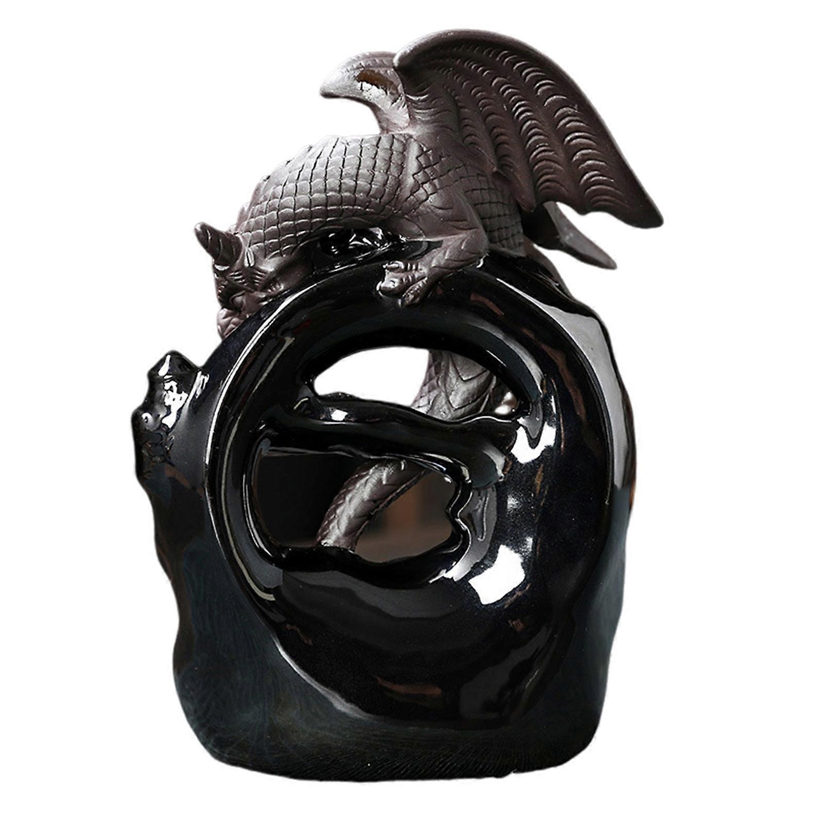 Ceramic Backflow Incense Burner Dragon