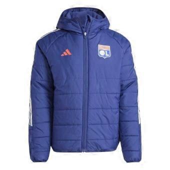 Adidas Mens Olympique Lyonnais Full Zip Snug Fit Jacket
