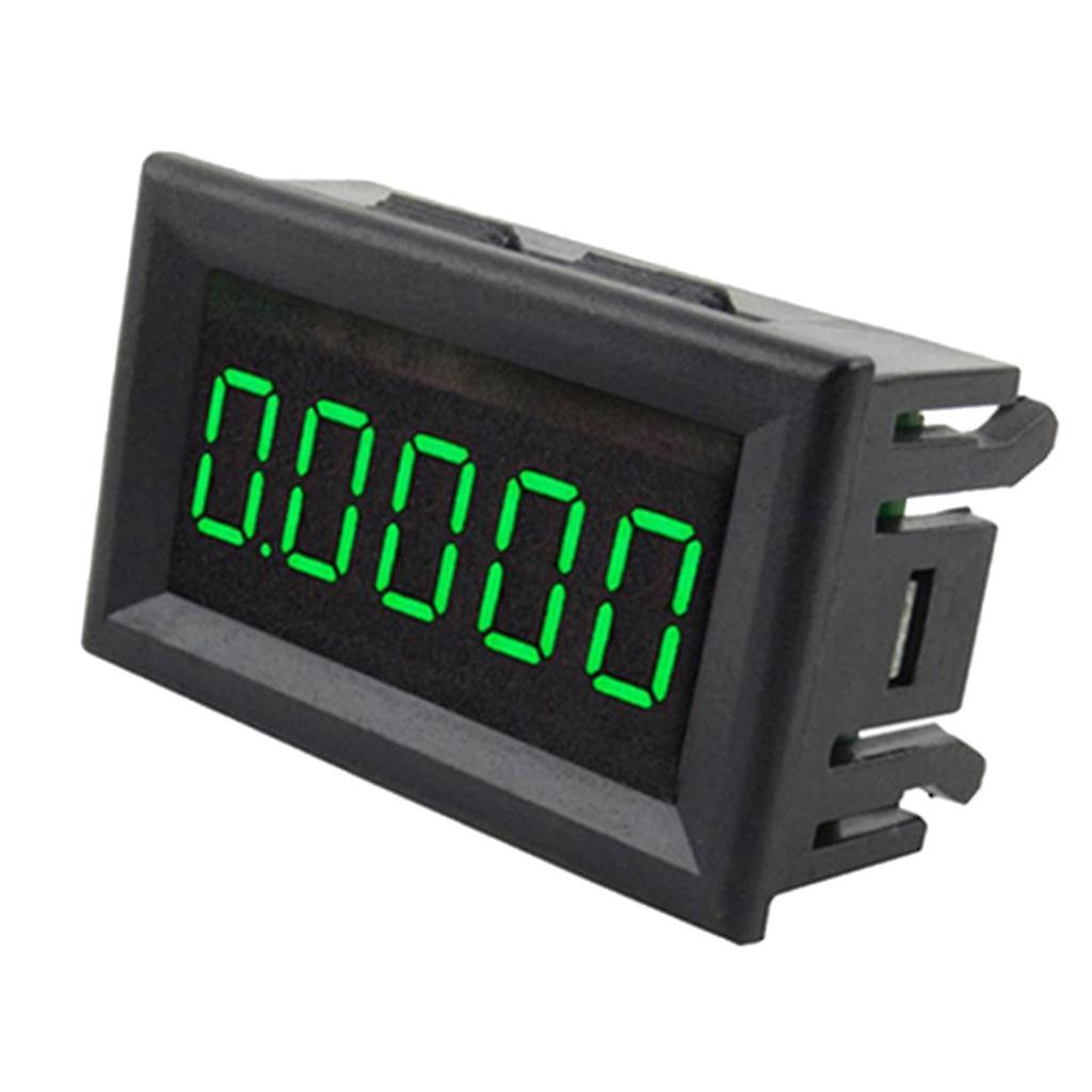 DC 3.5-30V Mini 5 Digit Digital LED Ammeter Ampere Meter Panel Car Green