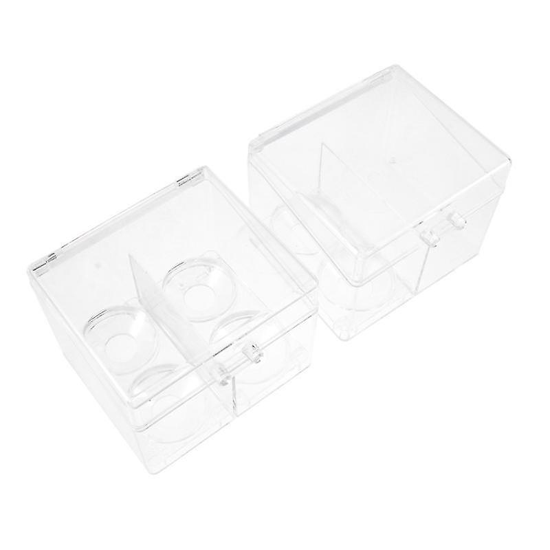 12X10.8cm 1 Tie Down Straps 2pcs Cosmetics Box Transparent Box Acrylic Lipstick Box Flipp