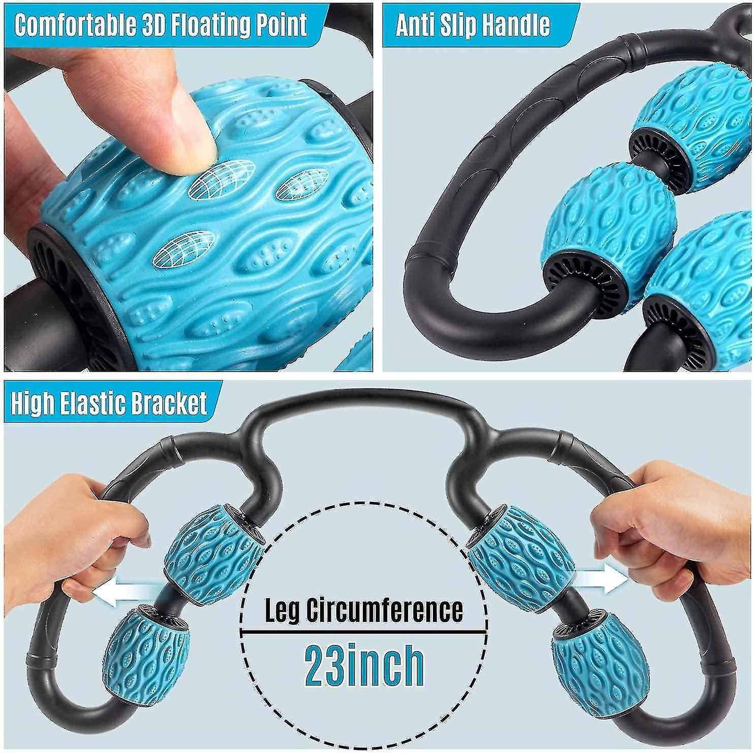 Leg Resistance Band Exercise Cord With Non-slip Padded Ankle Cuffs