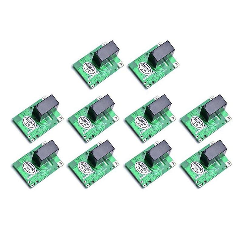 10Pcs Re5v1c Relay Module 5v Wifi Diy Switch Dry Output Inching/selflock Working Modes App/voice/lan Control Automation