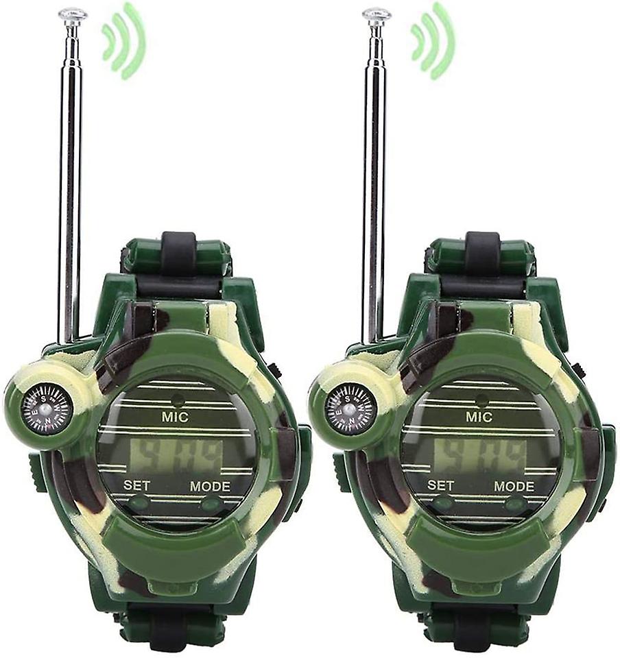 2 Pcs Walkie Talkie Toy for Kid Electronic Games Simulation Digital Watch Intercom Imitation Game