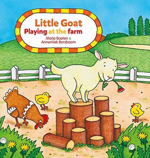 Little Goat. Playing At The Farm