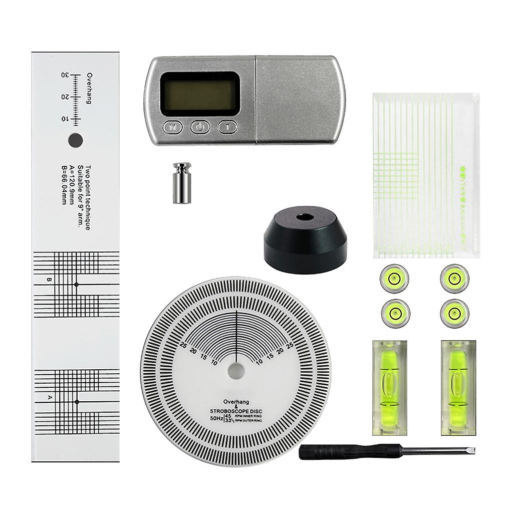 LCD Digital Dynamomter Turntable Stylus Vinyl Phono Cartridge Tuning Kit