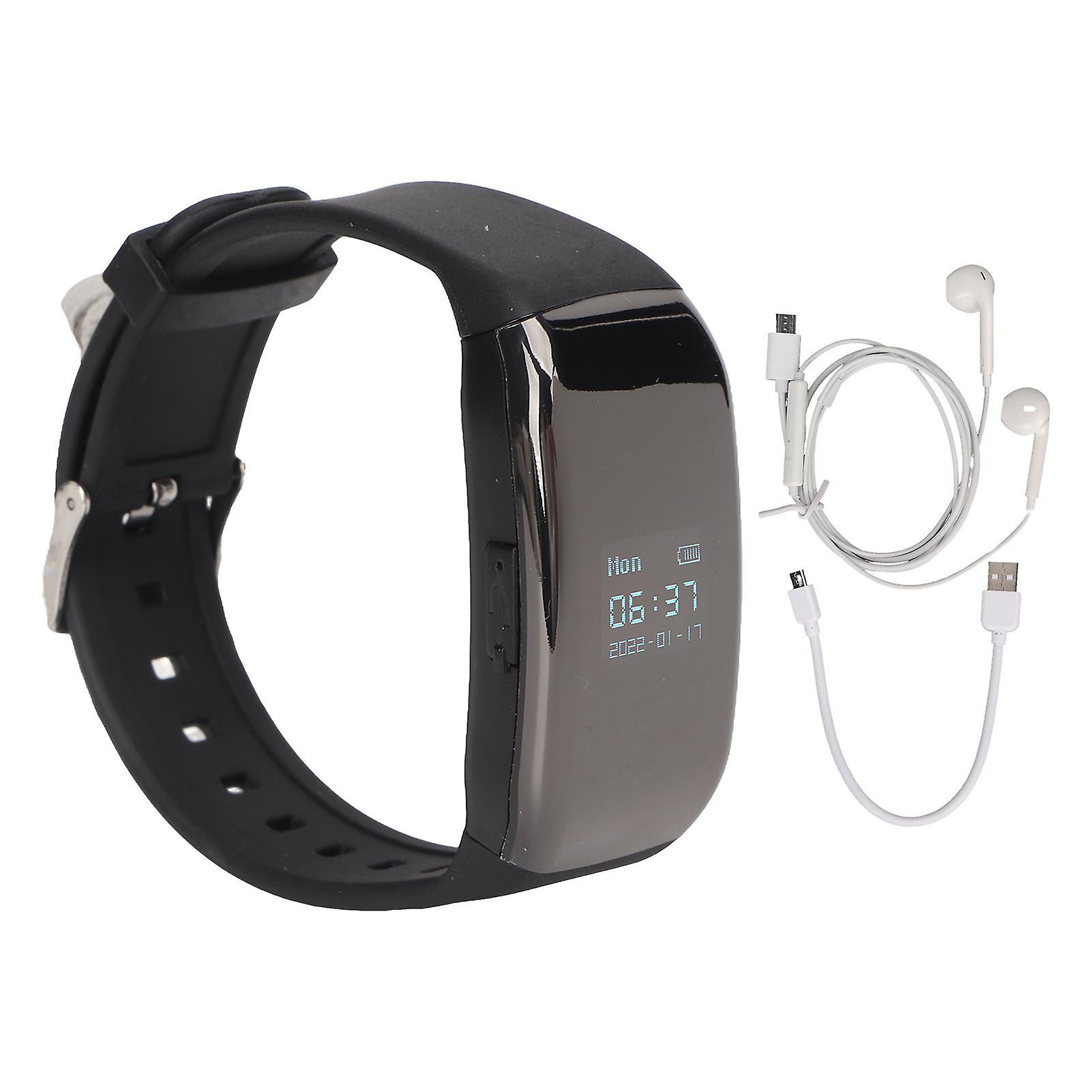 Digital Voice Recorder Smart Watch HD Noise Reduction Voice Activated Recorder Bracelet for Interview Business Meeting