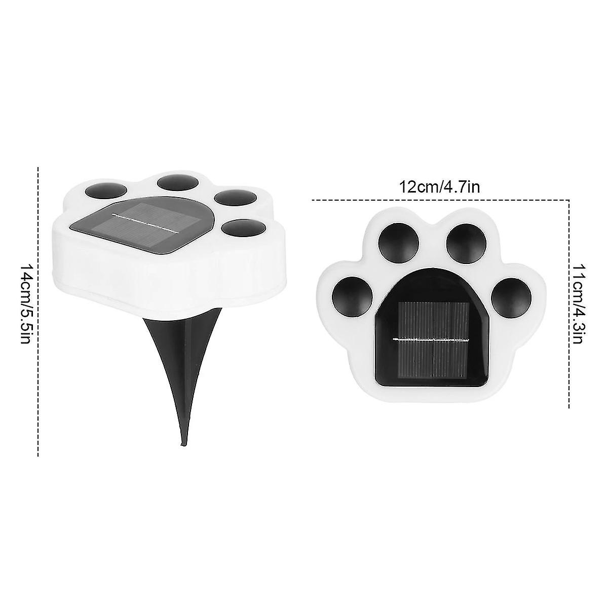 4pcsソーラーポーライトガーデンインテリア屋外防水ソーラーベアポーステップデッキライトLedソーラーランプバルコニーフェンスガーデンライト