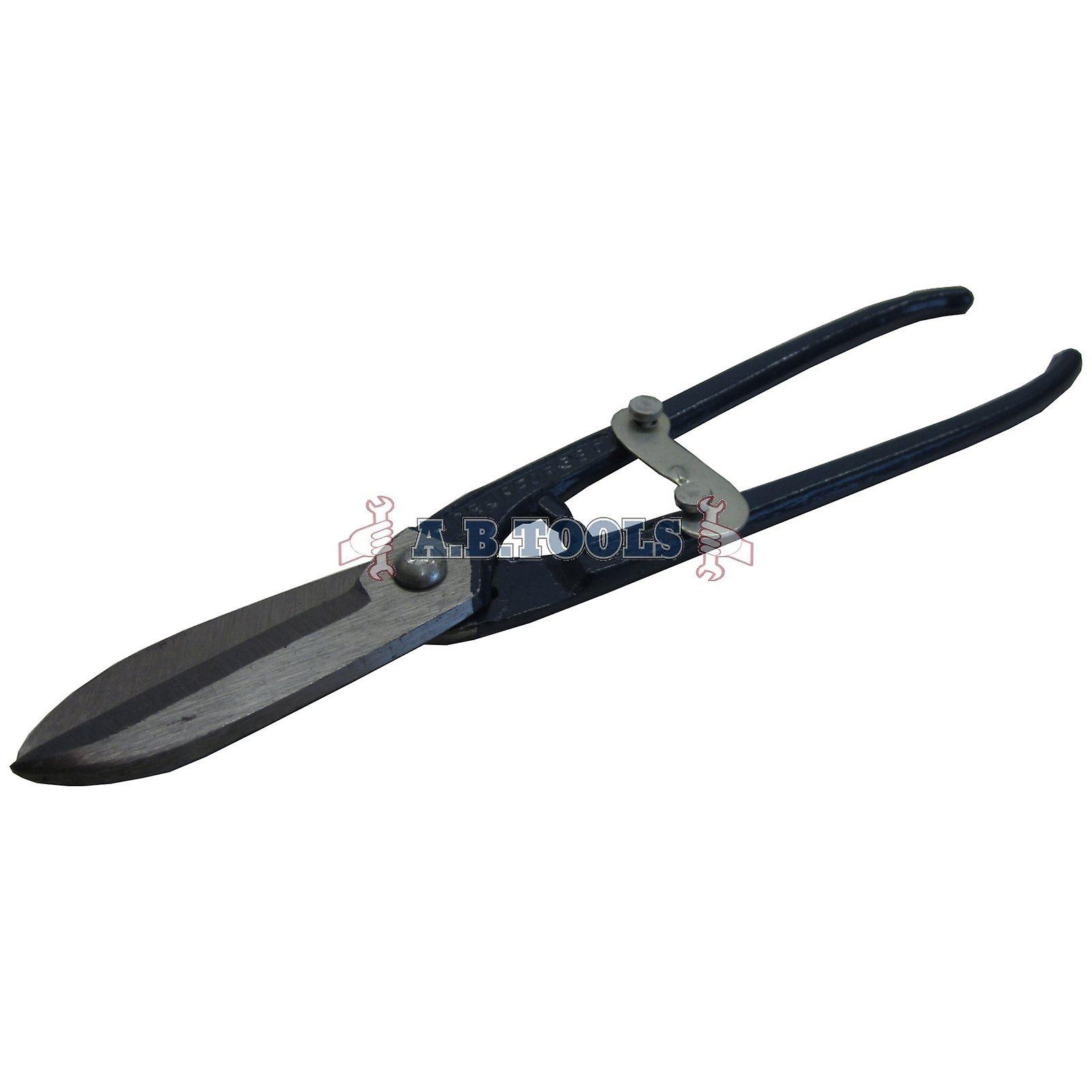 10" (250mm) Tin Snip / Sheet Metal Cutter Plier with Spring and Lock TE529