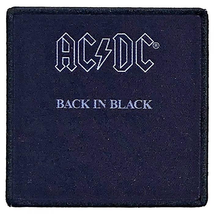 AC/DC Back In Black Album Iron On Patch