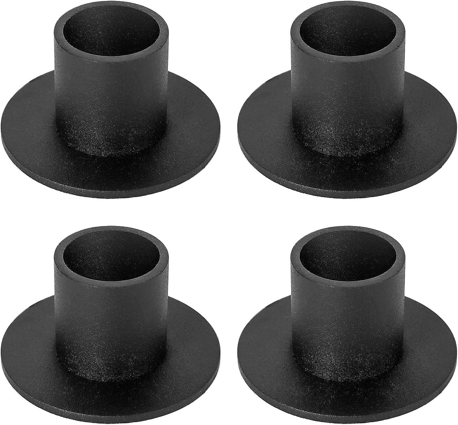 4 Candle Holders Retro Design for Farmhouse Decor, Rustic Metal Candle Stands, Vintage Style, Ideal for Table Centerpiece