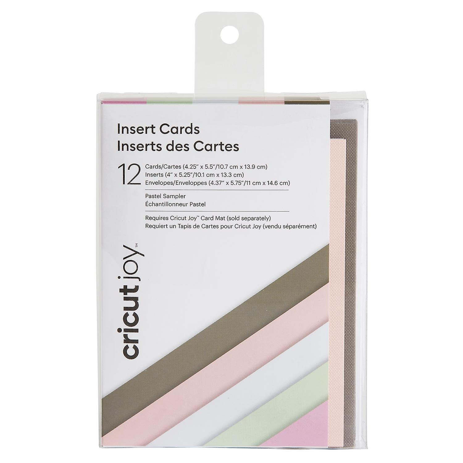 12 Cards & Envelopes - Pastel - 10.7 x 13.9 Cm Cricut