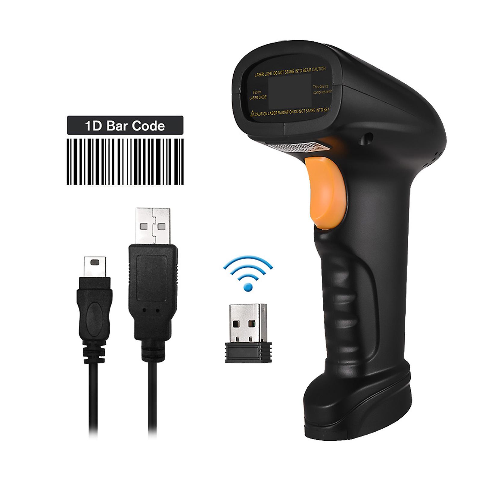 2-in-1 2.4g Wireless Barcode Scanner & Usb Wired Barcode Scanner