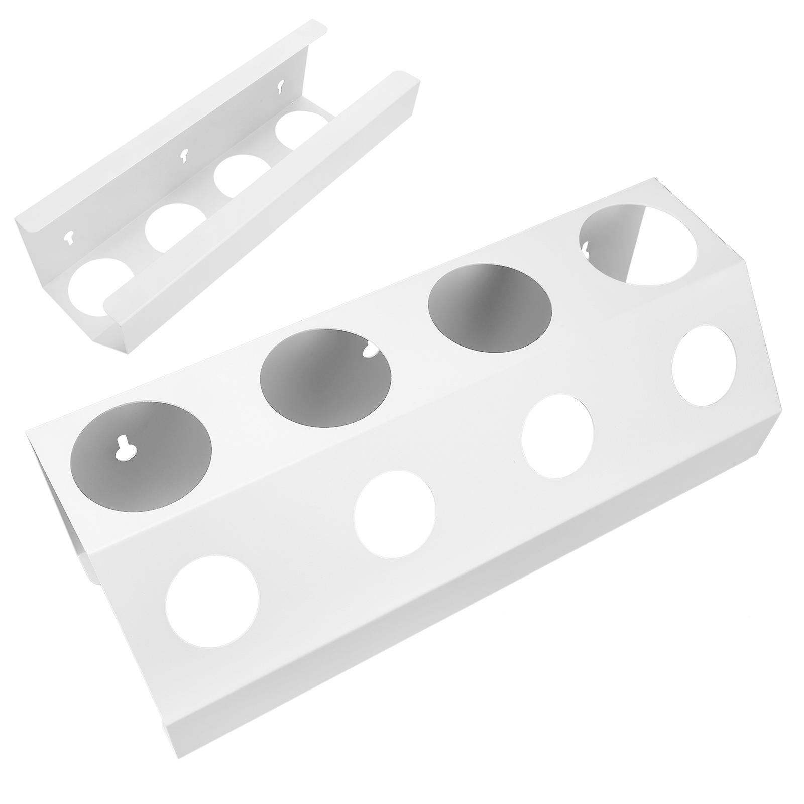 Soda Bottle Drying Rack 4 Holes Bottles Drainer with Draining Pad for Kitchens RestaurantWhite 