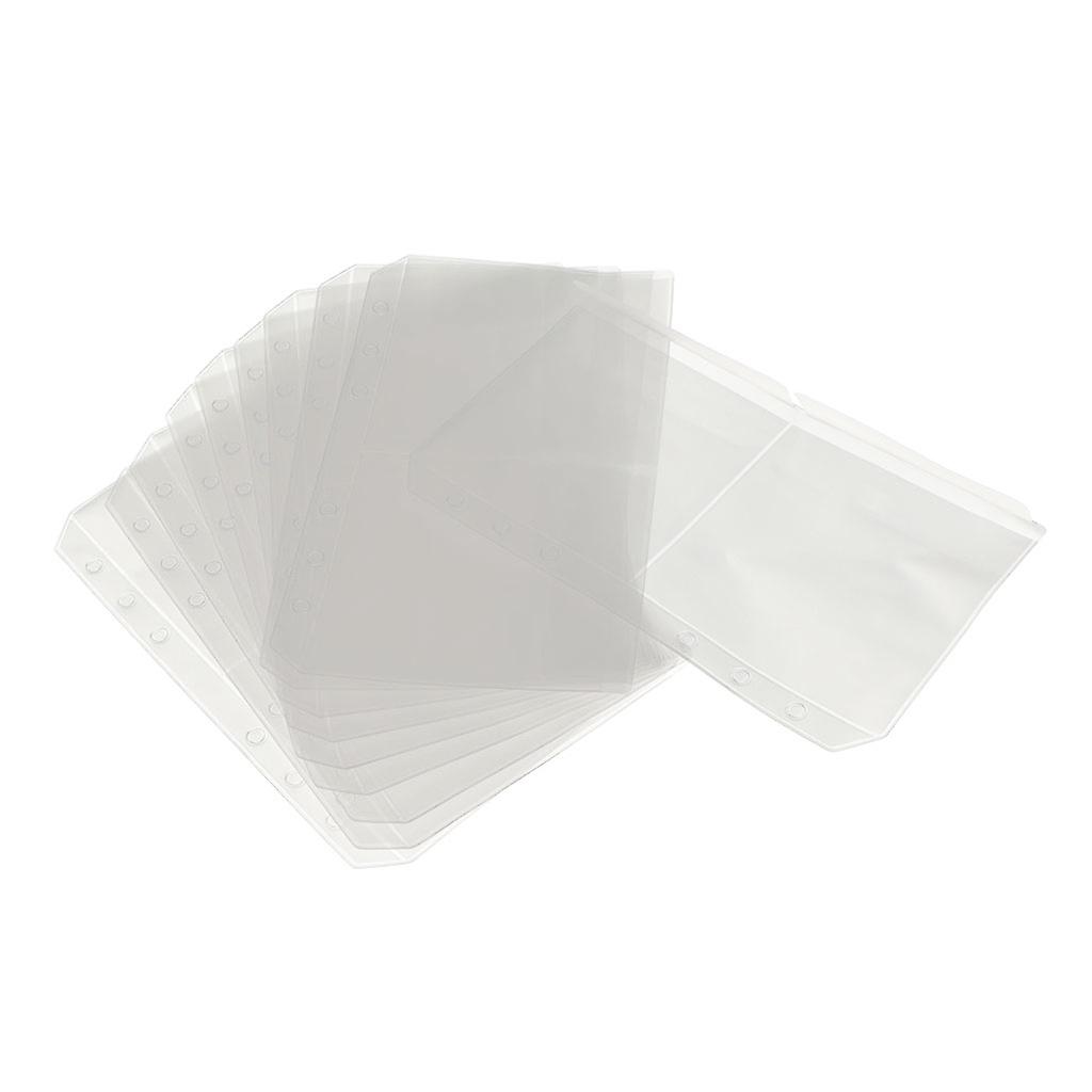Binder Pocket A5A6 6Ring Document Notebook Binder Loose Leaf Bag 17.5X10.6CM