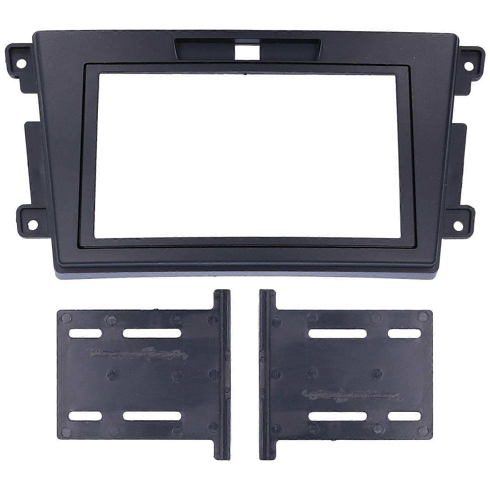 2Din Car Stereo Radio Fascia CD Dashboard Frame Replacement for Mazda CX‑7 2006‑2012