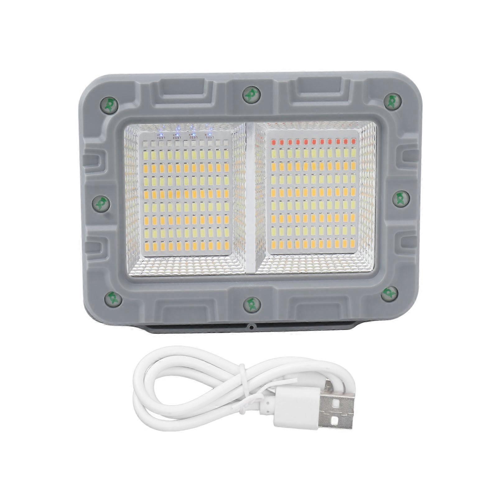 Portable, LED, Work, Light, Rechargeable, Solar, Flood, Waterproof, Emergency, Worklight