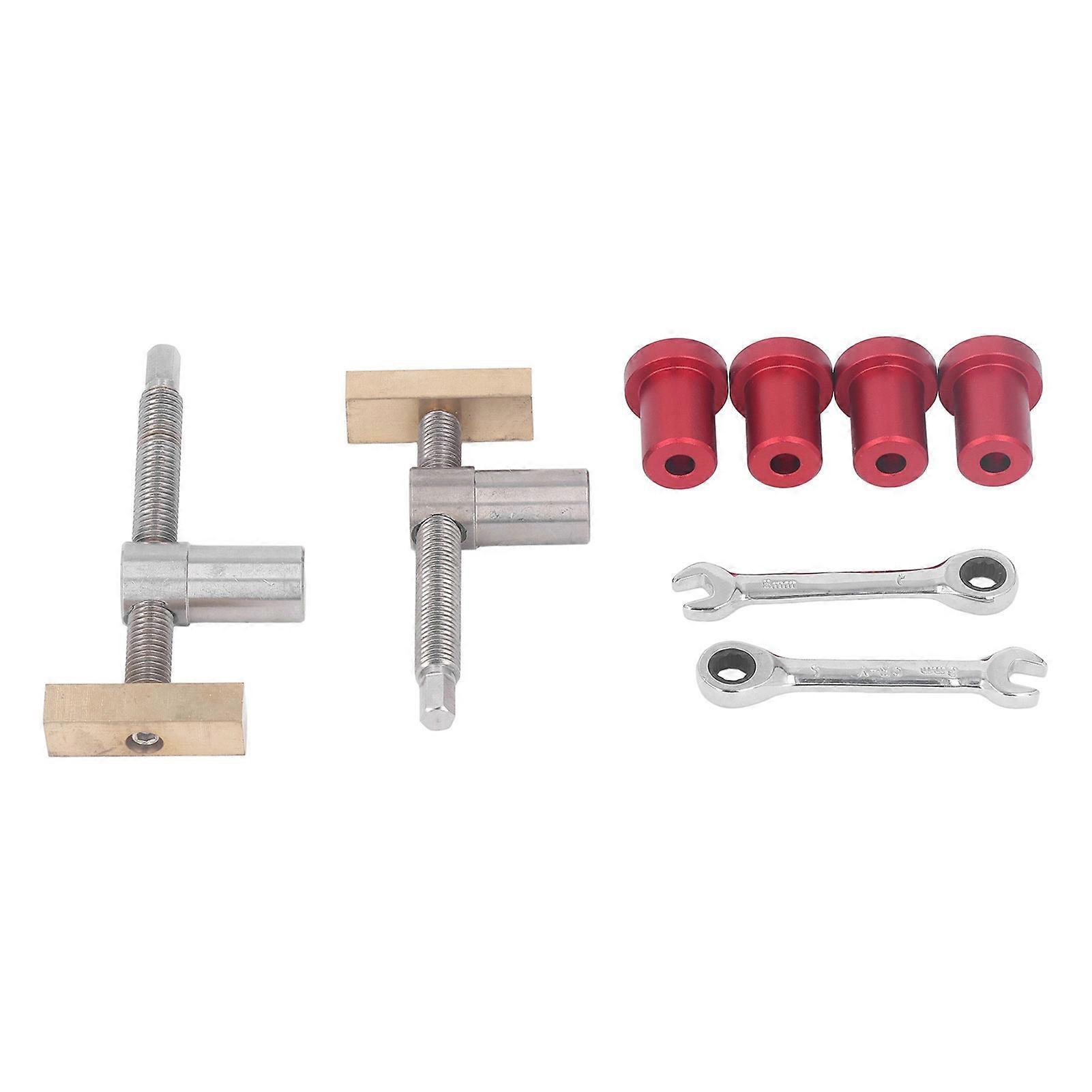 19mm Woodworking Desktop Clip, Stainless Steel Brass Stop Bench Dog Clamp Workbench Fast Fixed Clip (Red Bench Dog)