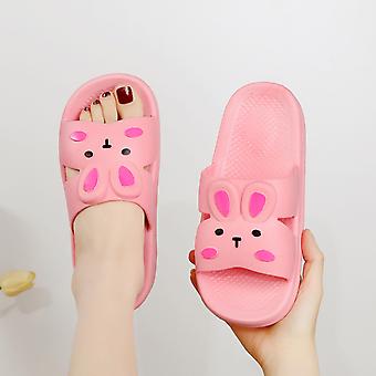Weibliche niedliche Bunny Strandhausschuhe rutschfeste Dusche Badezimmer Hausschuhe Geeignet für Camping Indoor Walking
