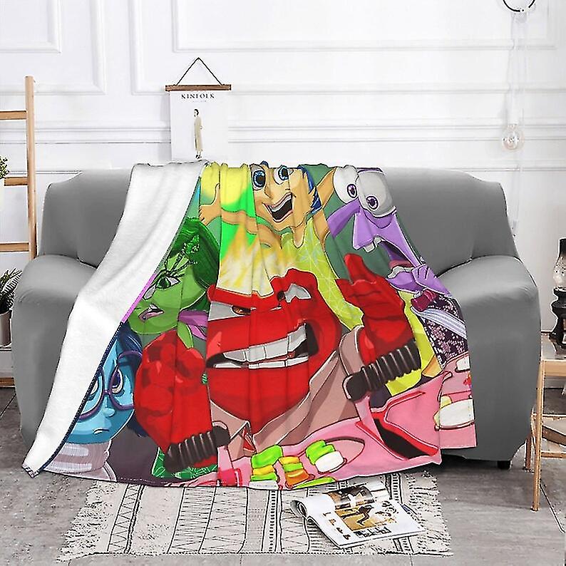 Custom Name Blanket Disney Inside Out Tapestry Personalized Blankets Birthday Gift Customized Diy
