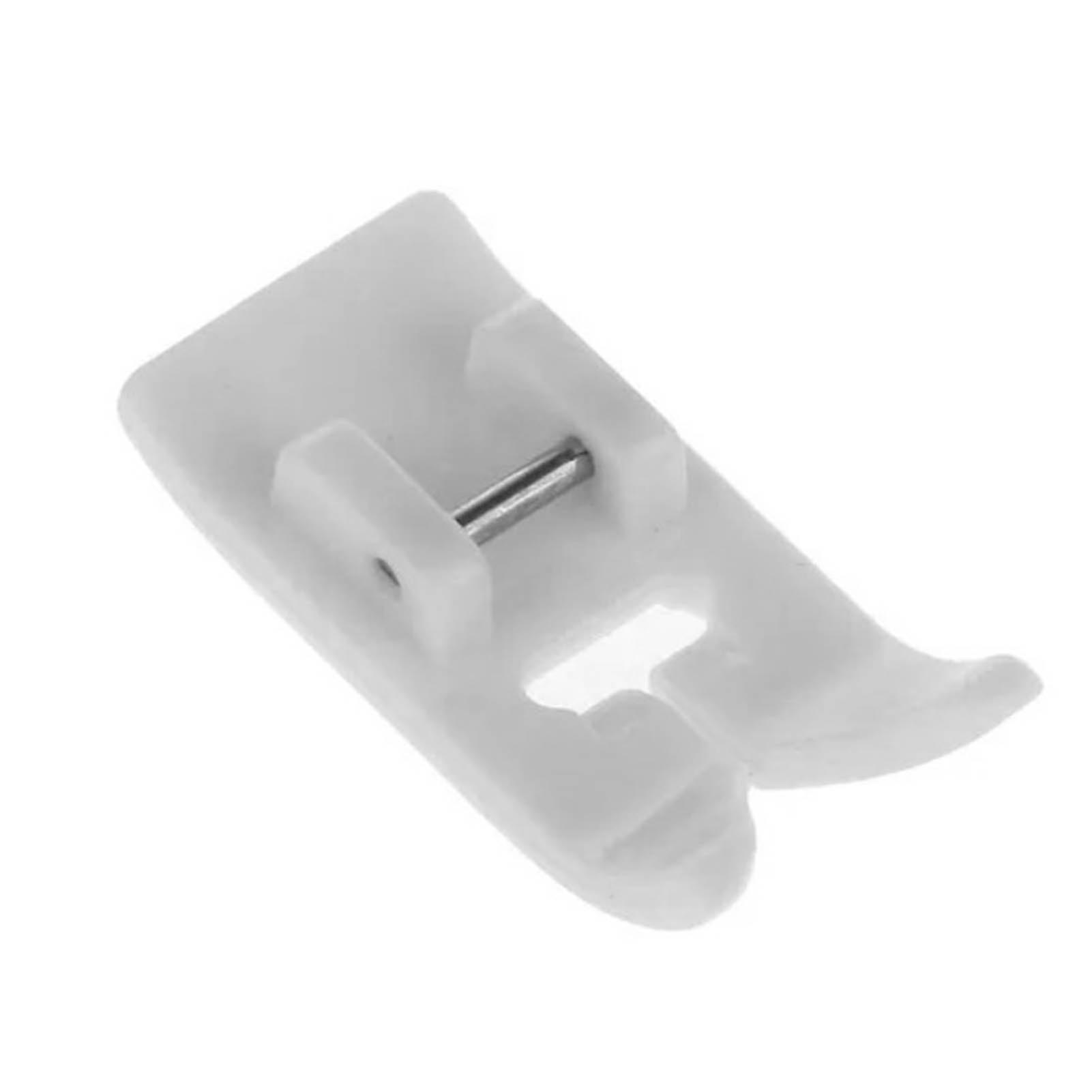 Universal presser foot for domestic sewing machine, multi-function, anti-sticking, white