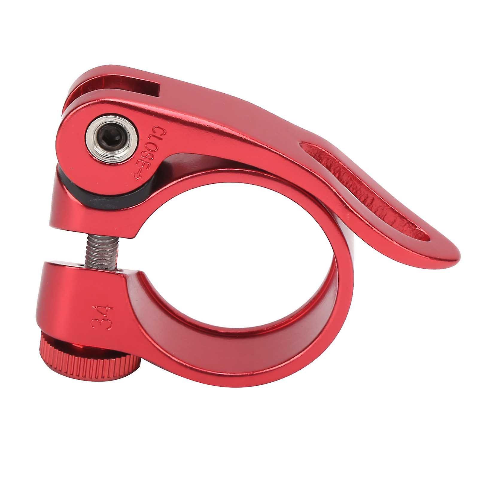 Aluminum Alloy Quick Release Seat Clamp for Road and Mountain Bicycle for XT-C68 31.8mm(Red )