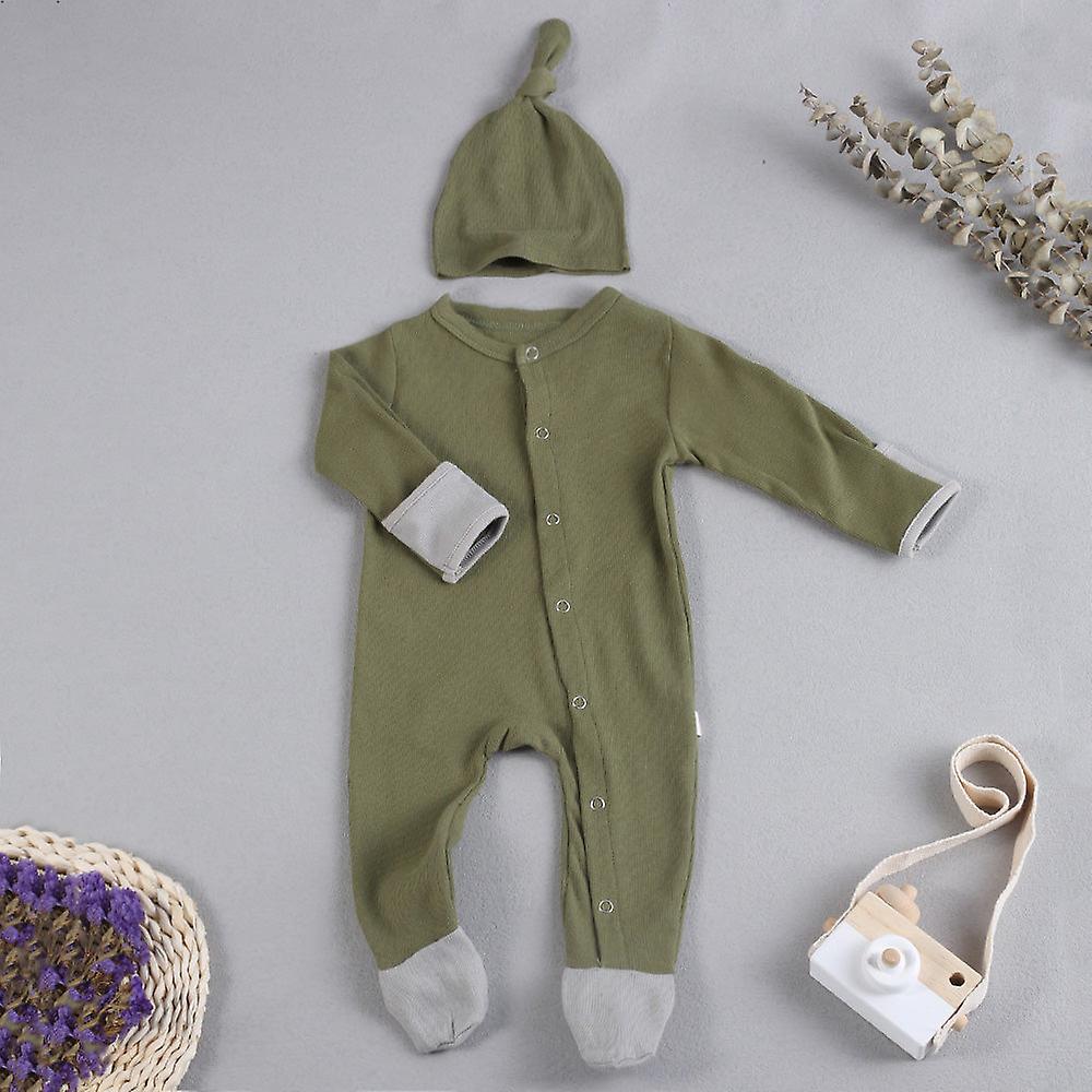 Yg, baby pojke kläder 0-18 månader gammal nyfödd baby onesies mjuk och bekväm bomull björn tryck baby flicka kläder jumpsuit