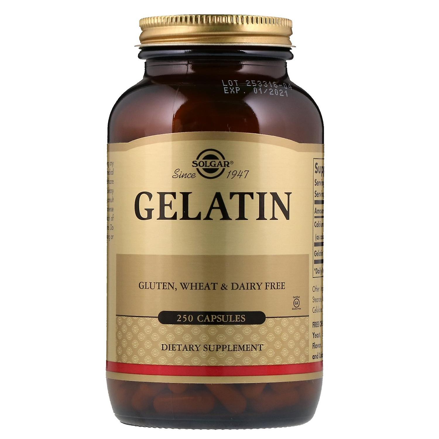 Solgar, Gelatine, 250 Kapseln
