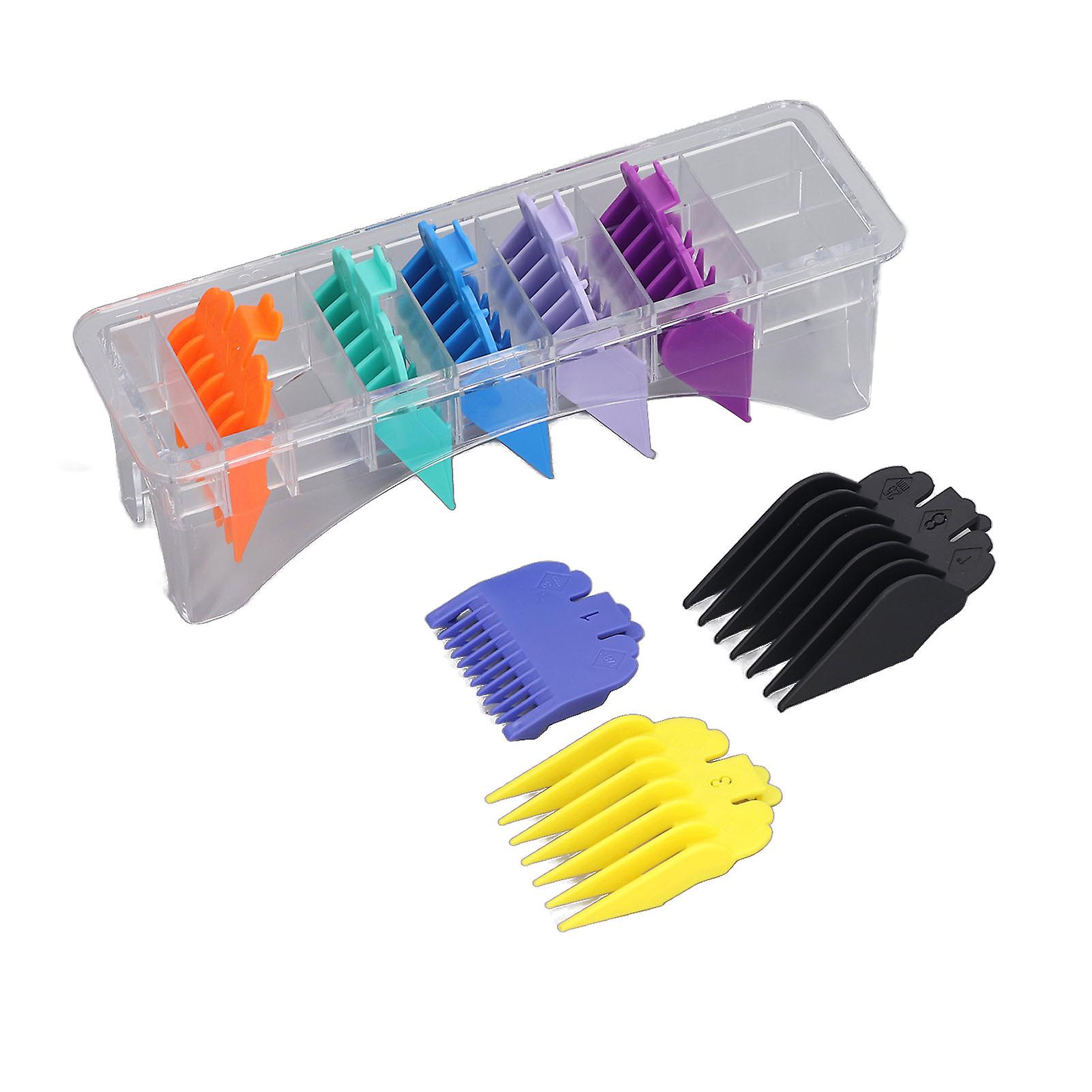 8pcs Guide Combs Professional Multi Colors Electric Hair Trimmer Guide Combs for Salon Barber