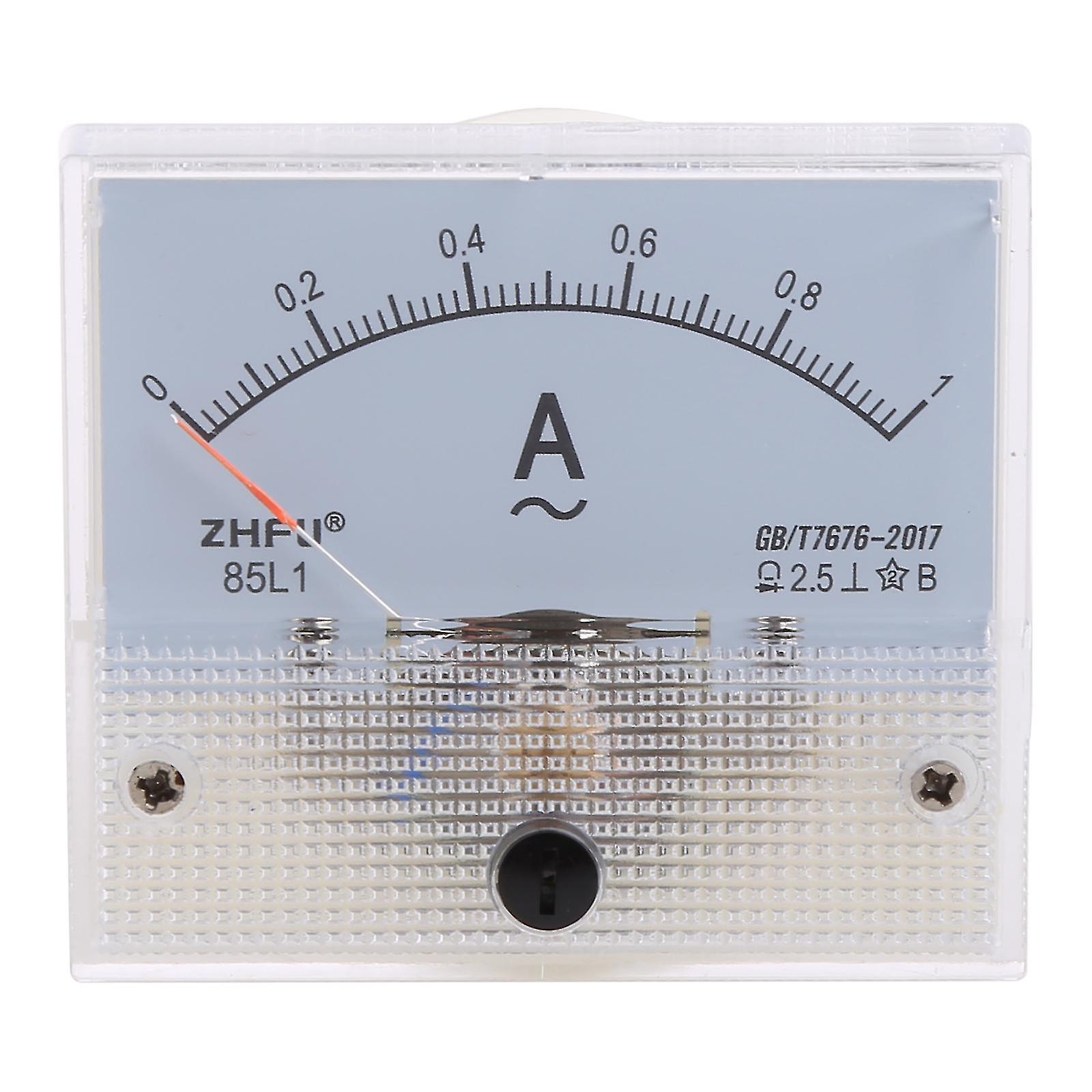 85l1 Ac Panel Meter Analogový panel Ampérmetr Dial Current Gauge Ukazatel Ampérmetr