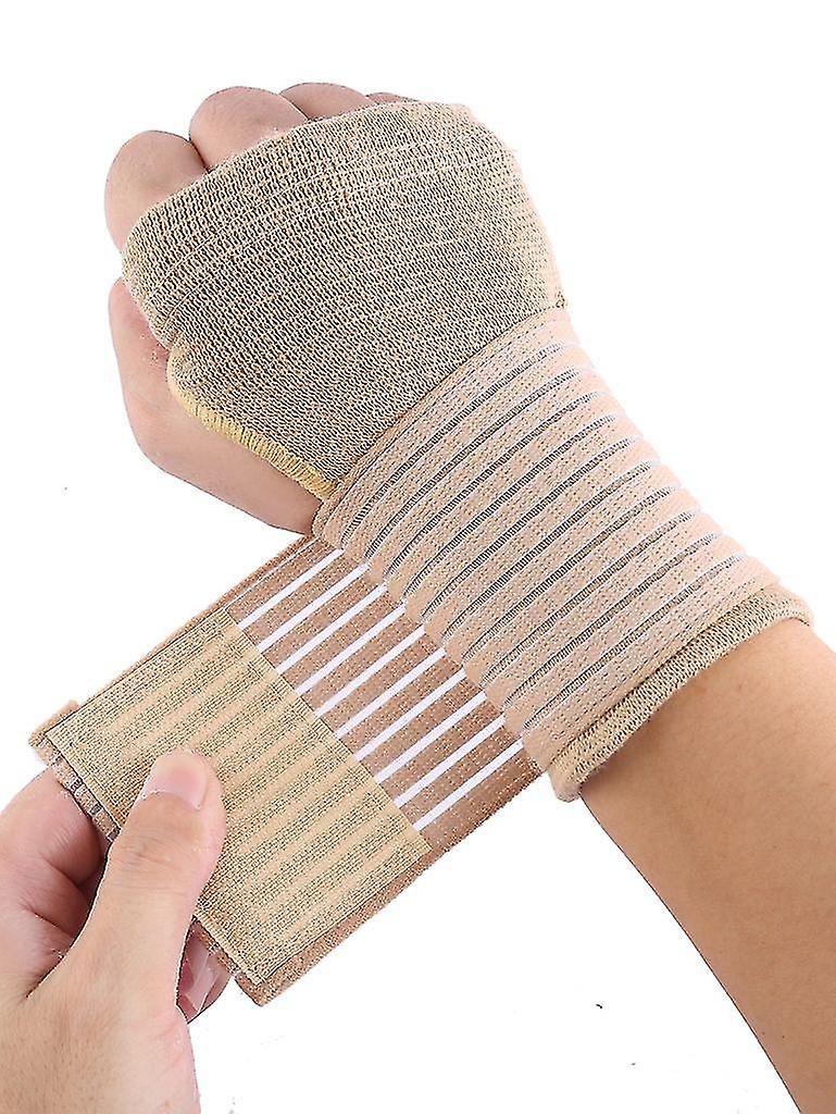 Elastic wrist bandage, hand bandage, carpal tunnel wrist support with Velcro fastener, relief for sprains, RSI, tendonitis (color)
