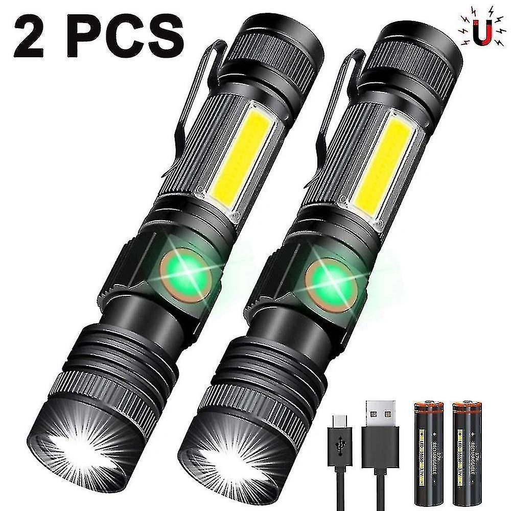 Black Light Flashlight Rechargeable, 3in1 Led Tactical Flashlight Uv